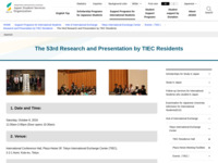The 53rd Research and Presentation by TIEC Residents | JASSO