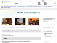 The 40th Cross-cultural Seminar | JASSO