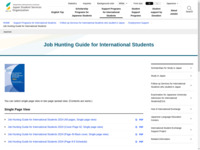 Job Hunting Guide for International Students | JASSO