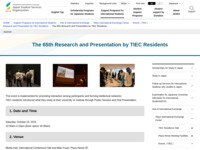 The 65th Research and Presentation by TIEC Residents | JASSO