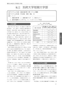 平成19年度新たな社会的ニーズに対応した学生支援プログラム事例集(別府大学短期大学部)