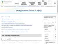 EJU Applications (outside of Japan) | JASSO