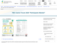 TIEC Career Forum 2025 “Participants Wanted” | JASSO