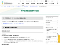 奨学金減額返還願等の提出 | JASSO