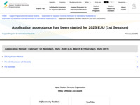 Application acceptance has been started for 2025 EJU (1st Session) | JASSO