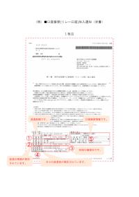 口座振替（リレー口座）加入通知