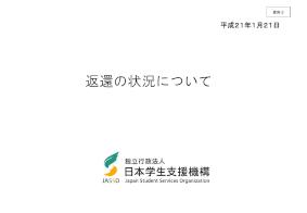 返還の状況について