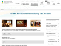 The 64th Research and Presentation by TIEC Residents | JASSO