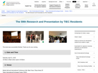 The 59th Research and Presentation by TIEC Residents | JASSO