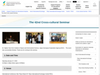 The 42nd Cross-cultural Seminar | JASSO