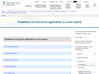 Guidelines for EJU (from application to score report) | JASSO