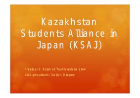 Introduction of Activities (Kazakhstan)