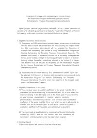 Extension of duration until completing your course of study for Reservation Program for Monbukagakusho Honors Scholarship for Privately Financed International Students