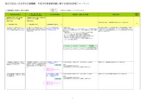 平成20年度業務実績評価フォーマット