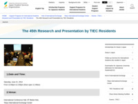 The 45th Research and Presentation by TIEC Residents | JASSO