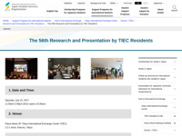 The 56th Research and Presentation by TIEC Residents | JASSO