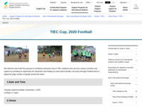 TIEC Cup, 2020 Football | JASSO