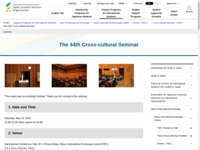 The 44th Cross-cultural Seminar | JASSO
