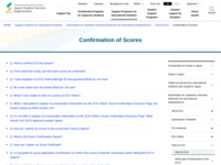 Confirmation of Scores | JASSO