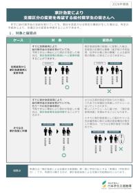 家計急変により支援区分の変更を希望する給付奨学生の皆さんへ 2026年度版
