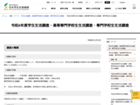 令和4年度学生生活調査・高等専門学校生生活調査・専門学校生生活調査 | JASSO