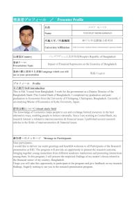Profile（Mr_YOUSUF_MOHAMMAD）