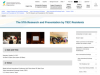 The 57th Research and Presentation by TIEC Residents | JASSO