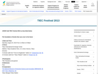 TIEC Festival 2013 | JASSO