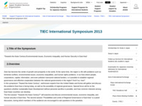 TIEC International Symposium 2013 | JASSO
