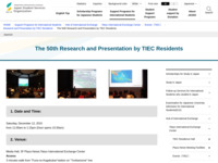 The 50th Research and Presentation by TIEC Residents | JASSO