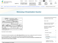 Reissuing of Examination Voucher | JASSO