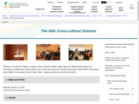 The 45th Cross-cultural Seminar | JASSO