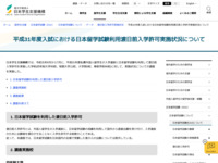 平成31年度入試における日本留学試験利用渡日前入学許可実施状況について | JASSO