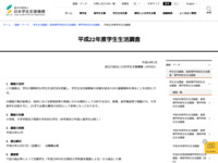 平成22年度学生生活調査 | JASSO