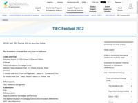 TIEC Festival 2012 | JASSO